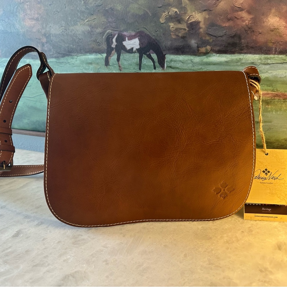 Patricia Nash Heritage Collection Brown Italian Leather Bag